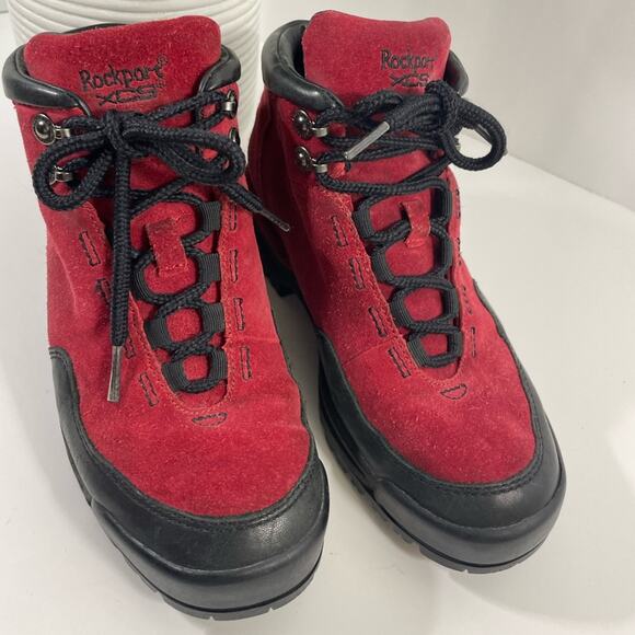 Rockport XCS Women’s Waterproof Boots Red and Black Size 5 - Picture 11 of 11